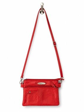 Rosettj Red Slim Crossbody Bag